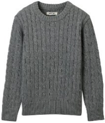 Grey Crew Sweater